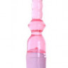 Тонкий розовый вибратор для анальной стимуляции - 25 см.