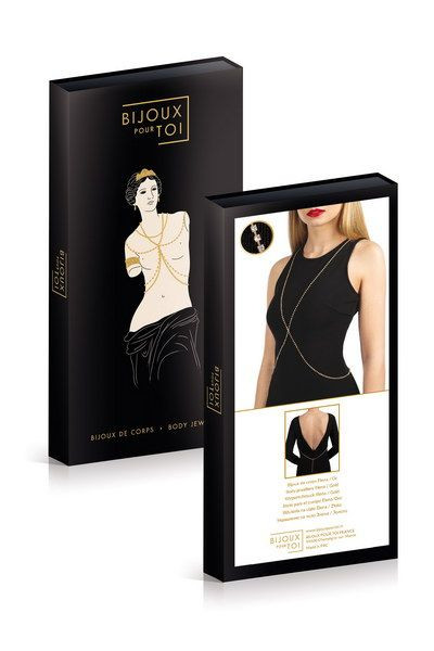 Золотистые цепочки на тело BIJOUX DE CORPS ELENA OR