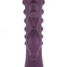 Фиолетовый вибромассажер SMON №1 с бугорками - 21,5 см.
