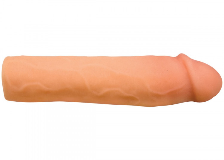 Реалистичная насадка-удлинитель Wildfire Celebrity Series Tommy Gunn Power Suction CyberSkin Penis Extension - 22 см.