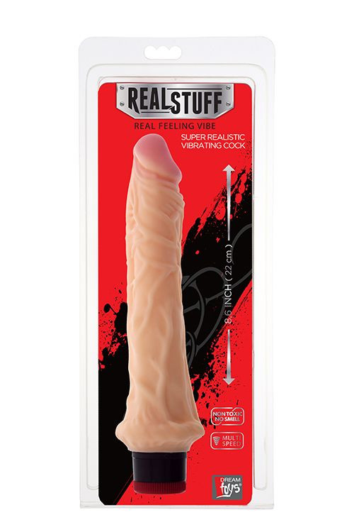Реалистичный вибратор REALSTUFF 8.6INCH VIBRATOR - 22 см.