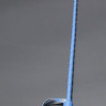 Голубой стек с наконечником-крестом из искусственной кожи - 70 см.