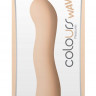 Телесный волнистый фаллоимитатор Colours Wave 6  Dildo - 19 см.