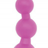 Розовая анальная цепочка PLAY CANDI BUBBLE GUM - 17 см.