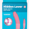 Розовый анально-вагинальный вибратор Hidden Lover