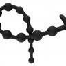 Черные анальные бусы Anal beads - 50 см.