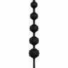 Чёрная анальная цепочка S-HANDE Toto - 22,6 см.