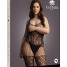 Ажурный кэтсьюит Lace and Fishnet Bodystocking