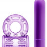 Фиолетовое эрекционное виброкольцо Couples Play Vibrating Cock Ring