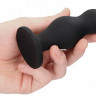 Черная анальная пробка Bubble Butt Plug - 11,6 см. Черная анальная пробка Bubble Butt Plug - 11,6 см.