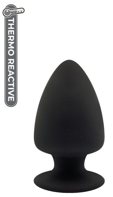 Черная анальная пробка PREMIUM SILICONE PLUG L - 13 см. 