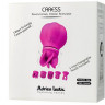 Розовый клиторальный стимулятор Caress с 5 заменяемыми насадками