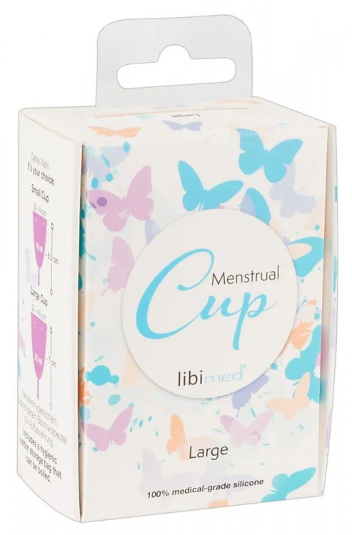 Фиолетовая менструальная чаша Menstrual Cup Large