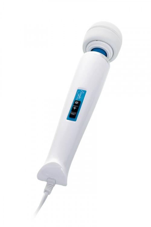 Белый вибромассажёр Magic Wand Europe - 31,5 см.