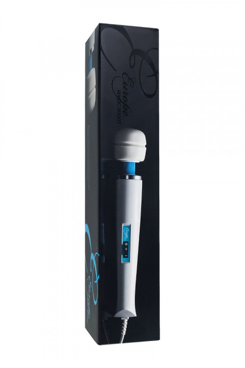 Белый вибромассажёр Magic Wand Europe - 31,5 см.