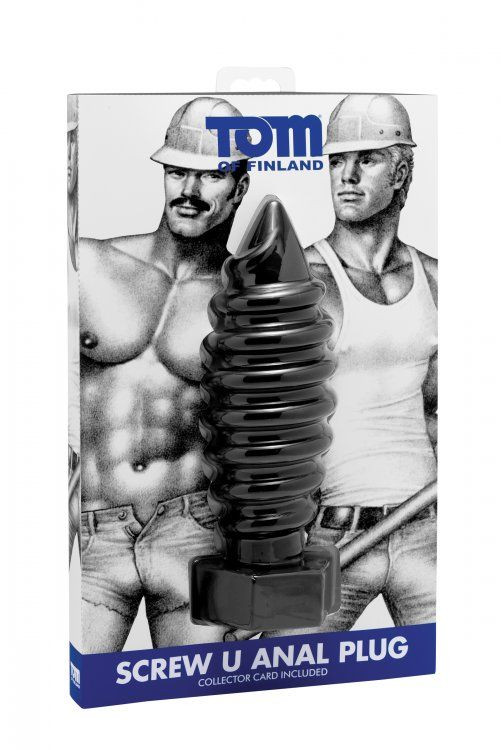 Анальная пробка с ребрами Tom of Finland - 20 см.