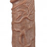 Коричневый фаллоимитатор Cubby dildo - 26,6 см. Коричневый фаллоимитатор Cubby dildo - 26,6 см.