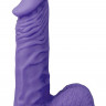 Фиолетовый стимулятор-фаллос XSKIN 6 PVC DONG - 15 см.