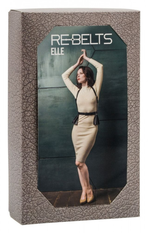 Портупея 3-в-1 Elle Black с оборками