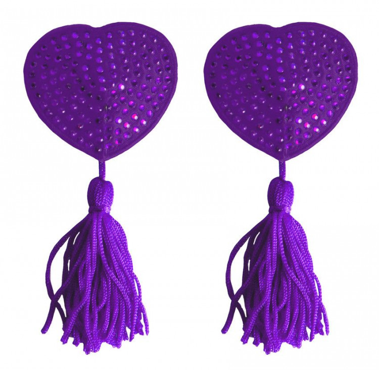 Фиолетовые пестисы-сердечки Tassels Heart