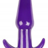 Фиолетовая анальная вибропробка - 16 см.