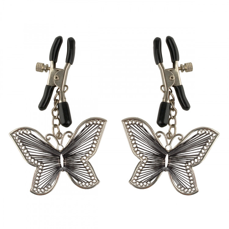 Зажимы на соски с бабочками Butterfly Nipple Clamps