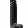 Чёрный анальный фаллоимитатор MENZSTUFF BLACK KNIGHT 10INCH BUTT PLUG - 25 см.