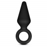 Черная анальная пробка Silicone Loop Plug Small - 7,6 см. Черная анальная пробка Silicone Loop Plug Small - 7,6 см.