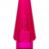 Розовая конусообразная анальная втулка - 9,5 см.