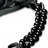 Черные трусики Crotchless Pleasure Pearls S-M-L с бусинами и анальным стимулятором Черные трусики Crotchless Pleasure Pearls S-M-L с бусинами и анальным стимулятором