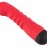 Красный вибратор с 10 режимами вибрации Colorful Joy Ripple - 16,5 см.