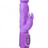Фиолетовый реалистичный вибратор SEX CONQUEROR SPIRAL MOTION DUO VIBE - 21 см.