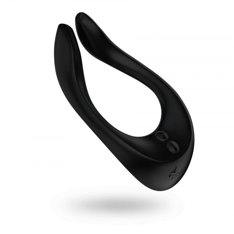 Чёрный многофункциональный стимулятор для пар Satisfyer Partner Multifun 2