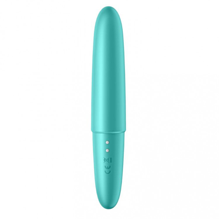 Бирюзовый мини-вибратор Ultra Power Bullet 6
