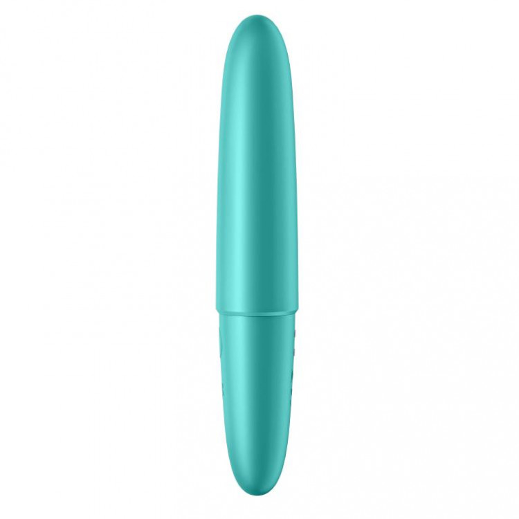 Бирюзовый мини-вибратор Ultra Power Bullet 6
