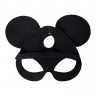 Черная маска с ушками мышки