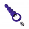 Фиолетовая анальная вибровтулка Twisty - 14 см.