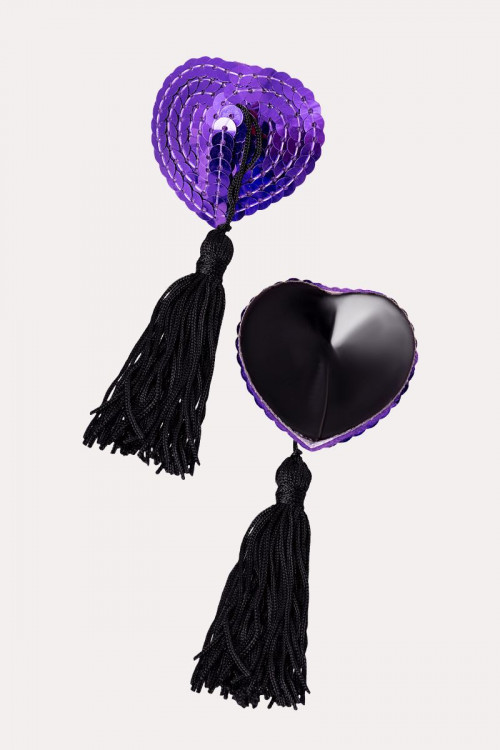 Соблазнительные пэстисы в форме сердец с кисточками