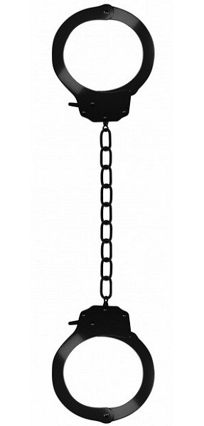 Черные оковы на ноги Pleasure legcuffs