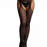 Сетчатые колготки с пикантными вырезами Suspender Pantyhose With Strappy Waist Сетчатые колготки с пикантными вырезами Suspender Pantyhose With Strappy Waist