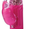 Ярко-розовый ротатор-кролик ROTATING RABBIT VIBE - 22 см.
