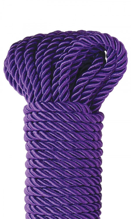 Фиолетовая веревка для фиксации Deluxe Silky Rope - 9,75 м.