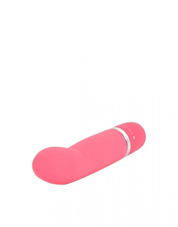 Розовый мини-вибратор Bcute Classic Curve - 10 см.