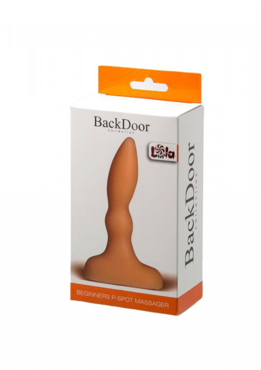 Анальный стимулятор телесного цвета Beginners p-spot massager flash - 11 см.