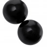 Чёрные вагинальные шарики из стекла Sexus Glass