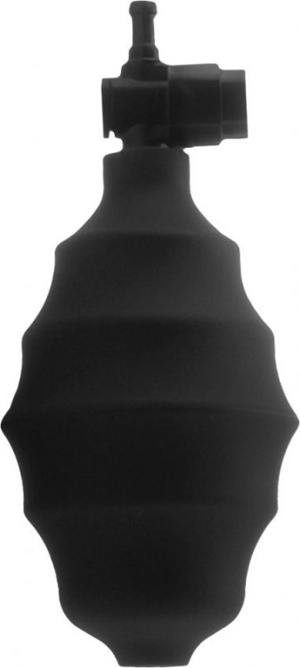 Чёрная вакуумная вибропомпа Vibrating Pussy Pump