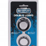 Набор из 2 эрекционных колец MENZSTUFF DOUBLE LOOPS 2 SILICONE RING: одинарного и двойного
