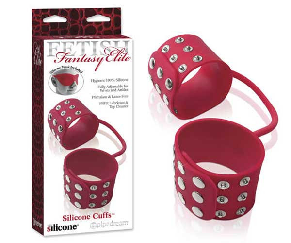 Силиконовые наручники SILICONE CUFFS RED