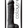 Черный фаллоимитатор Pleasures 5  Dildo - 17,8 см.
