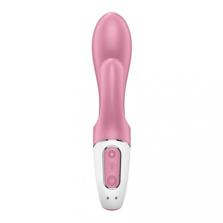 Розовый вибратор-кролик с расширением Air Pump Bunny 2 - 20,4 см.